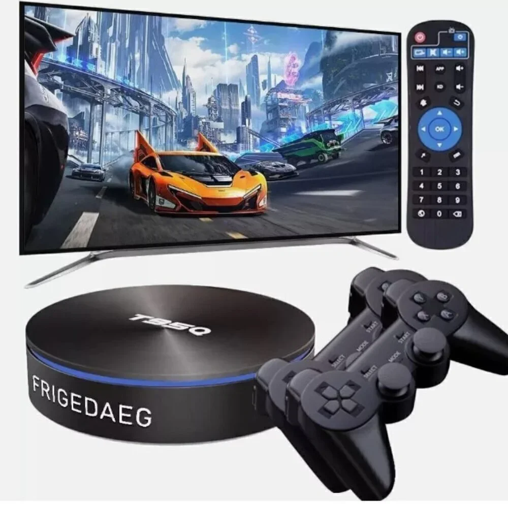 T95Q RETRO GAME TV BOX CONSOLE WITH 50K ON-BOARD GAMES PSP/PS1/ARCADE‎ NEW